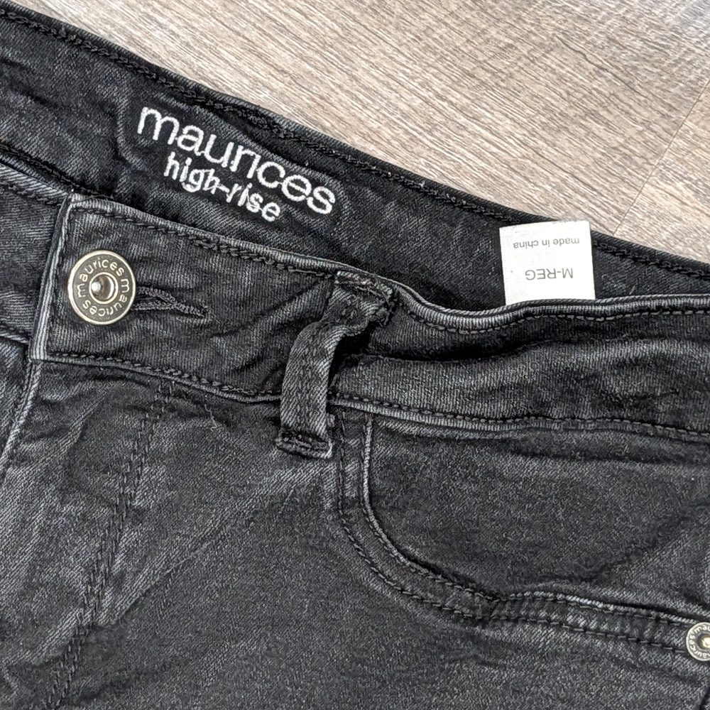 Maurices High-Rise Dark Gray Jeans